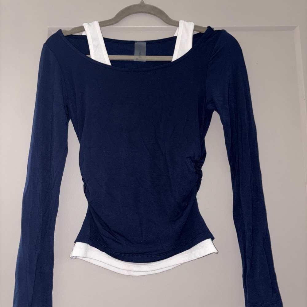 Altar’d State Revival Navy layered long sleeve